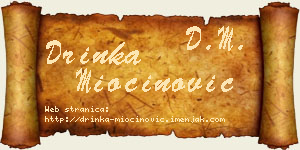 Drinka Miočinović vizit kartica